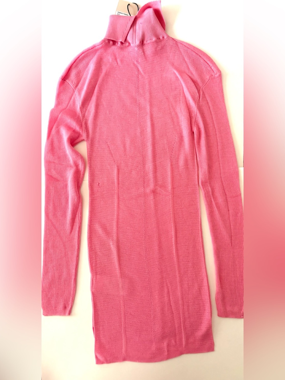 Roberto Cavalli Pink Turtleneck Slim Knit Sweater - Picture 2 of 5